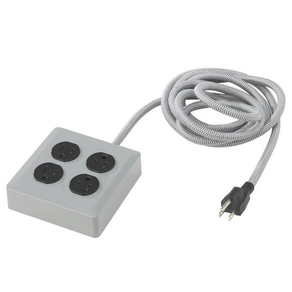 IKEA KOPPLA 4 Outlet Power Strip, Grounded/Gray, 9' 10" (804.381.01) NEW - Picture 1 of 2
